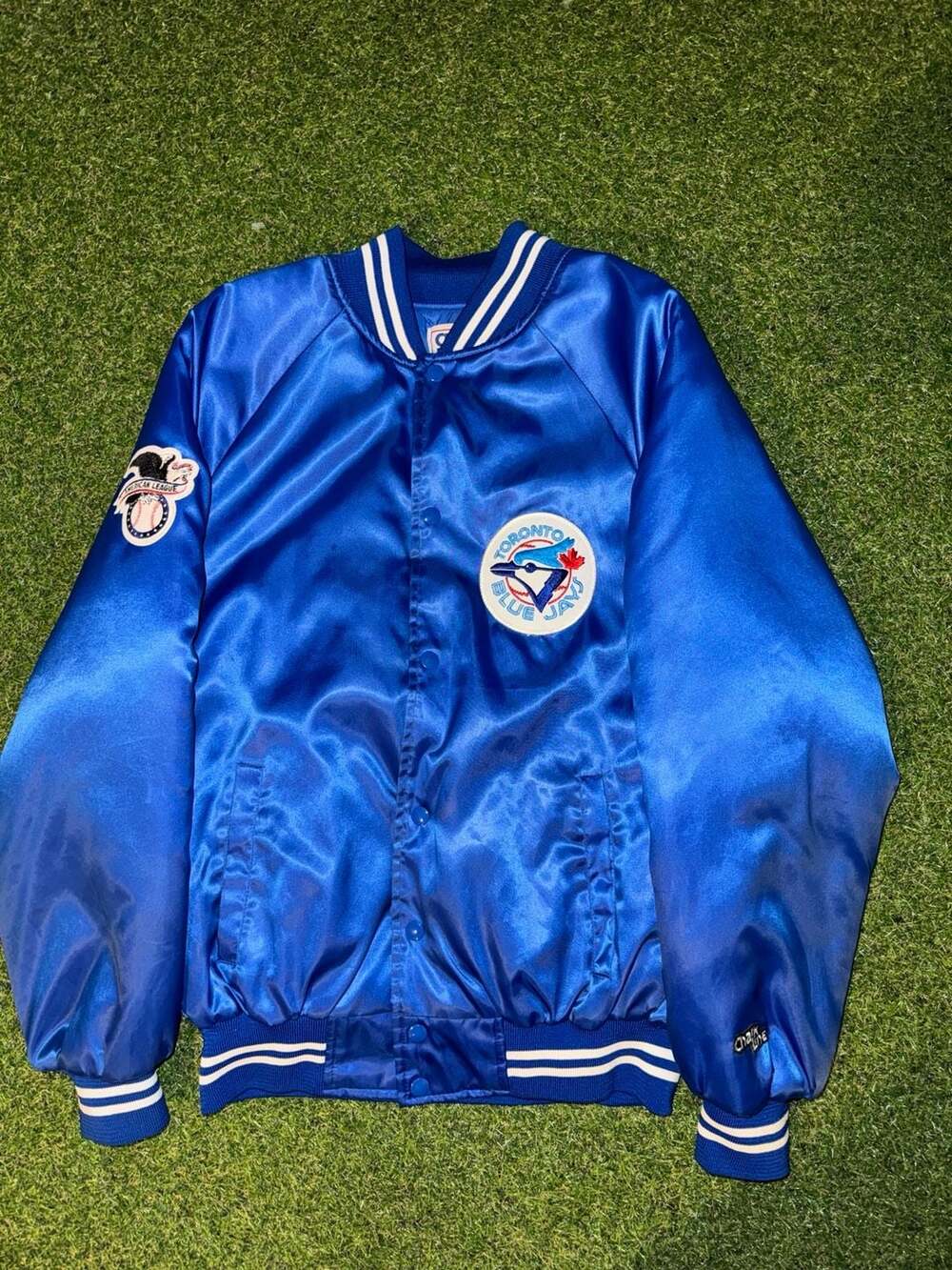 Chalk Line Toronto Blue Jays Size Medium Satin Vintage Jacket